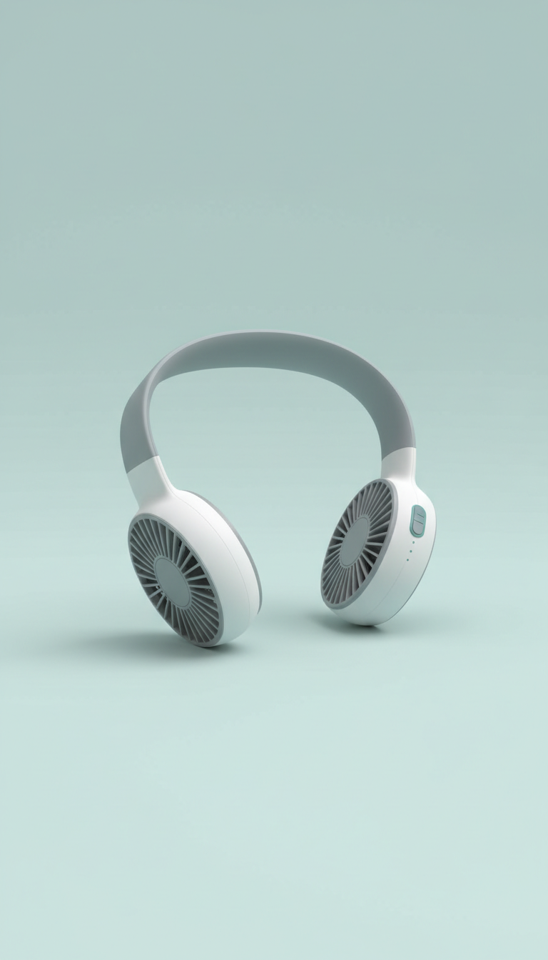 Neck Fan With Quiet Motor