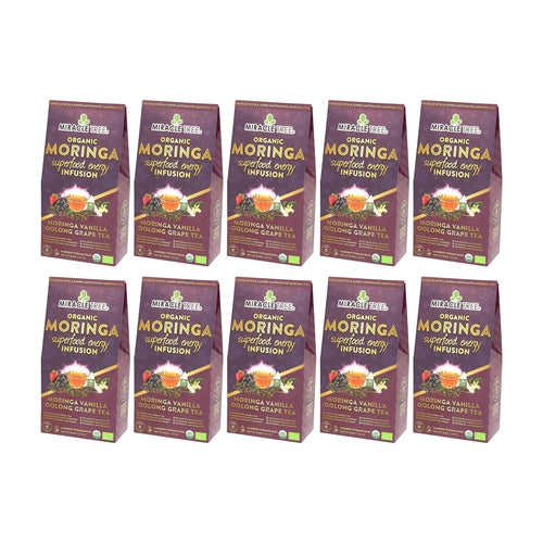 Organic Moringa Energy Tea - Grape Vanilla - Natural Coffee