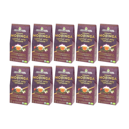 Organic Moringa Energy Tea - Grape Vanilla - Natural Coffee