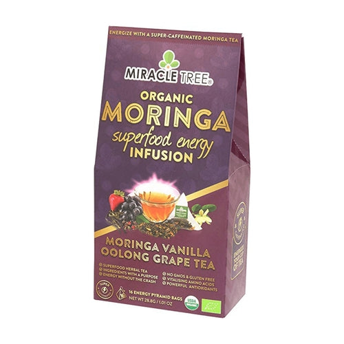 Organic Moringa Energy Tea - Grape Vanilla - Natural Coffee