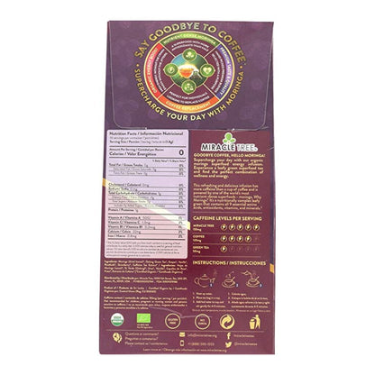 Organic Moringa Energy Tea - Grape Vanilla - Natural Coffee