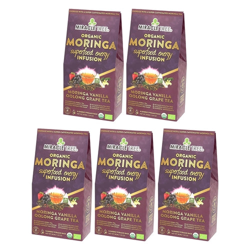Organic Moringa Energy Tea - Grape Vanilla - Natural Coffee