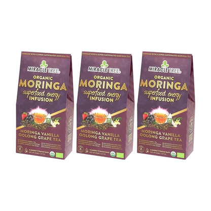Organic Moringa Energy Tea - Grape Vanilla - Natural Coffee